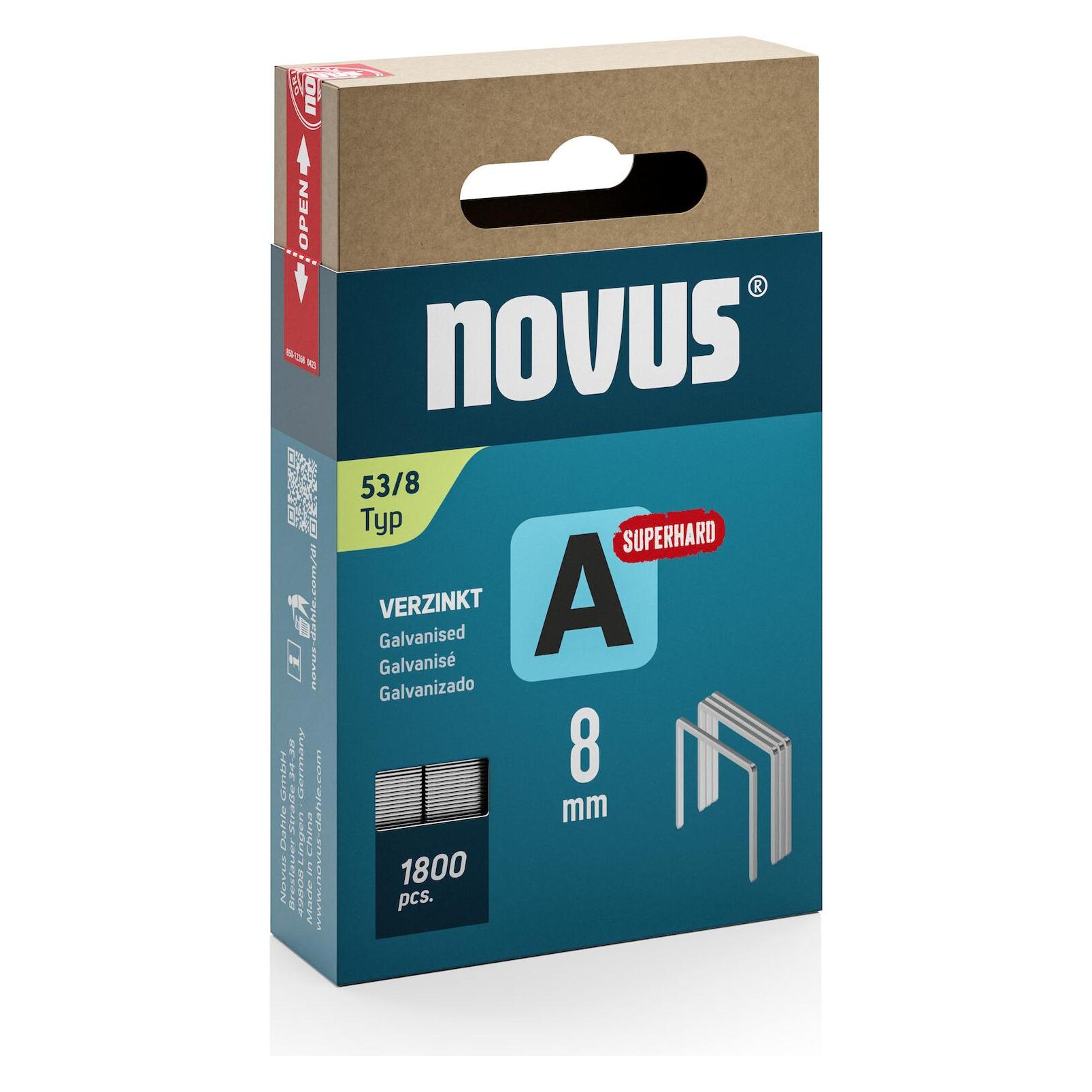 Novus Feindrahtklammern A 53 8mm Super Hard (042-0775)