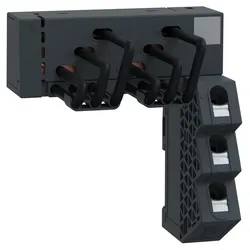 Schneider Electric GV2G2RA Drehstrom-Sammelschienensystem, 63A, 2 Abgangsstellen, Einspeisung rechts, 45mm Abstand
