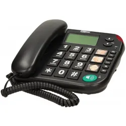 Maxcom KXT480CZ telephone Analog telephone Caller ID Black, Telefon, Schwarz