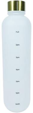 Universal Stock Sports Water Bottle Large Capacity Gradient Gym Water Bottle With Leak Resistant Lid white
