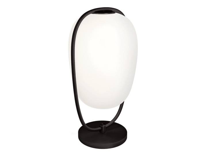 Lannà Tischleuchte Black - KDLN - Wohnzimmer - Design - Glas - Mit Schirm