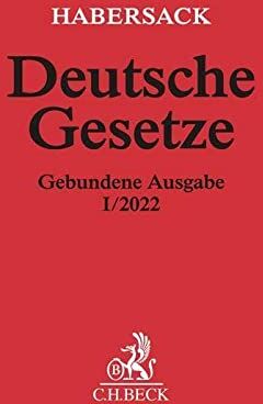 Mathias Habersack - Deutsche Gesetze Gebundene Ausgabe I/2022: Rechtsstand: 26. Oktober 2021 - Preis vom 11.10.2026 03:10:56 h