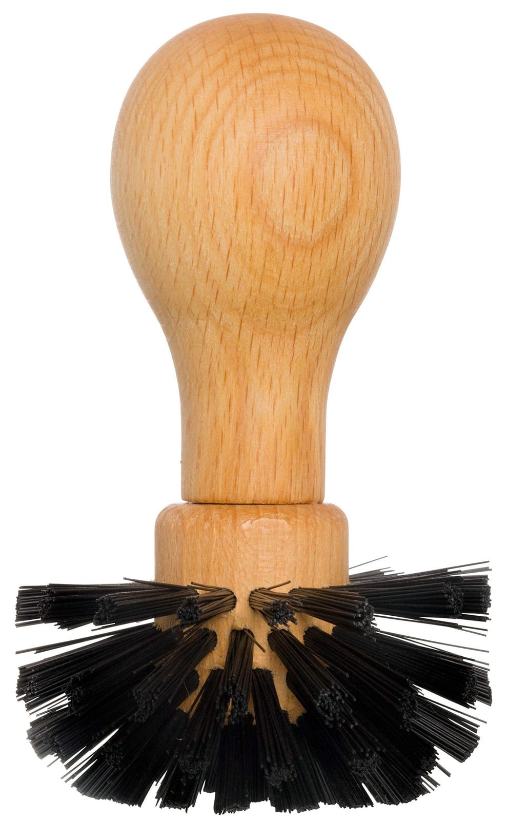Dripio Reinigingsborstel voor espressomachine met geolied beukenhout en nylonborstels, 10 cm