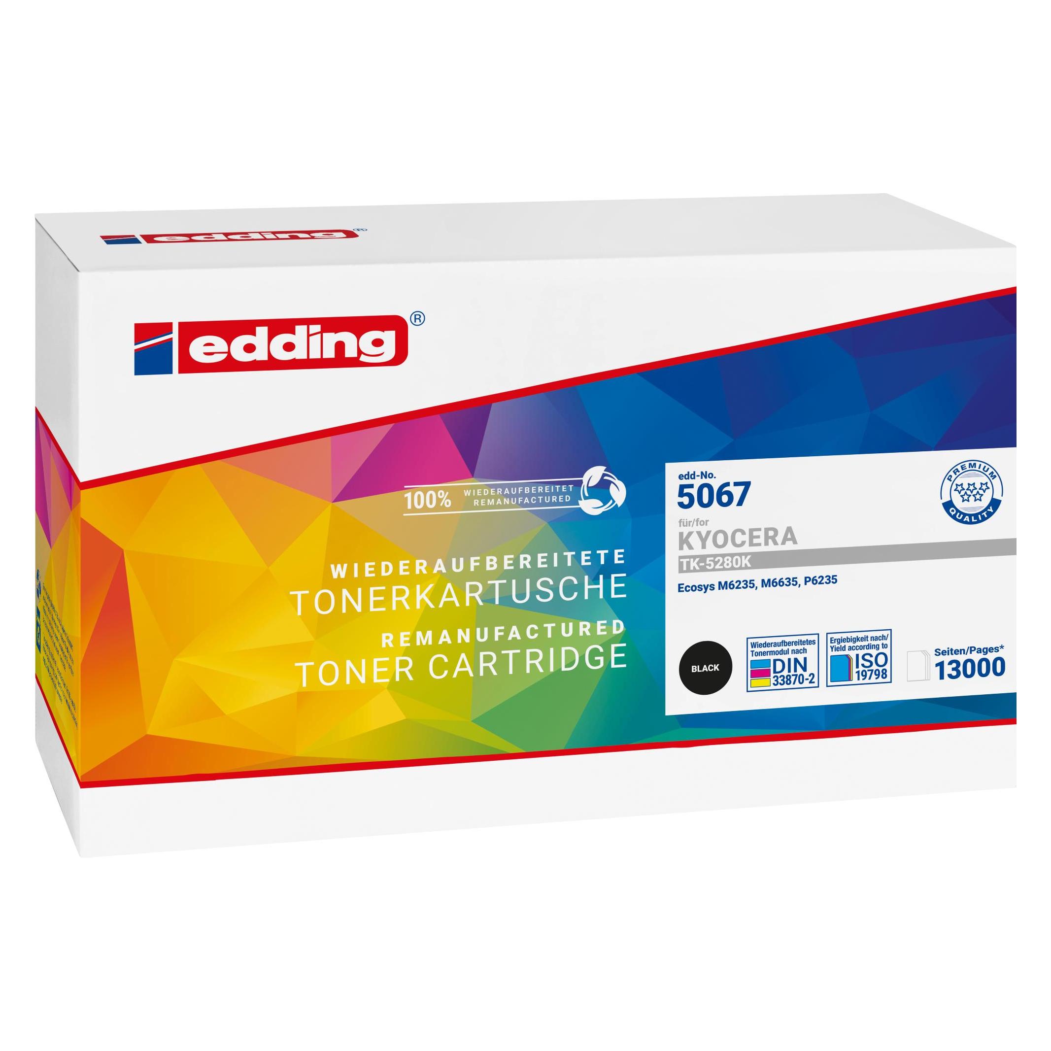 Edding edd-5063 ersetzt Kyocera TK-5230K - Schwarz - 2.600 Seiten (18-5063)