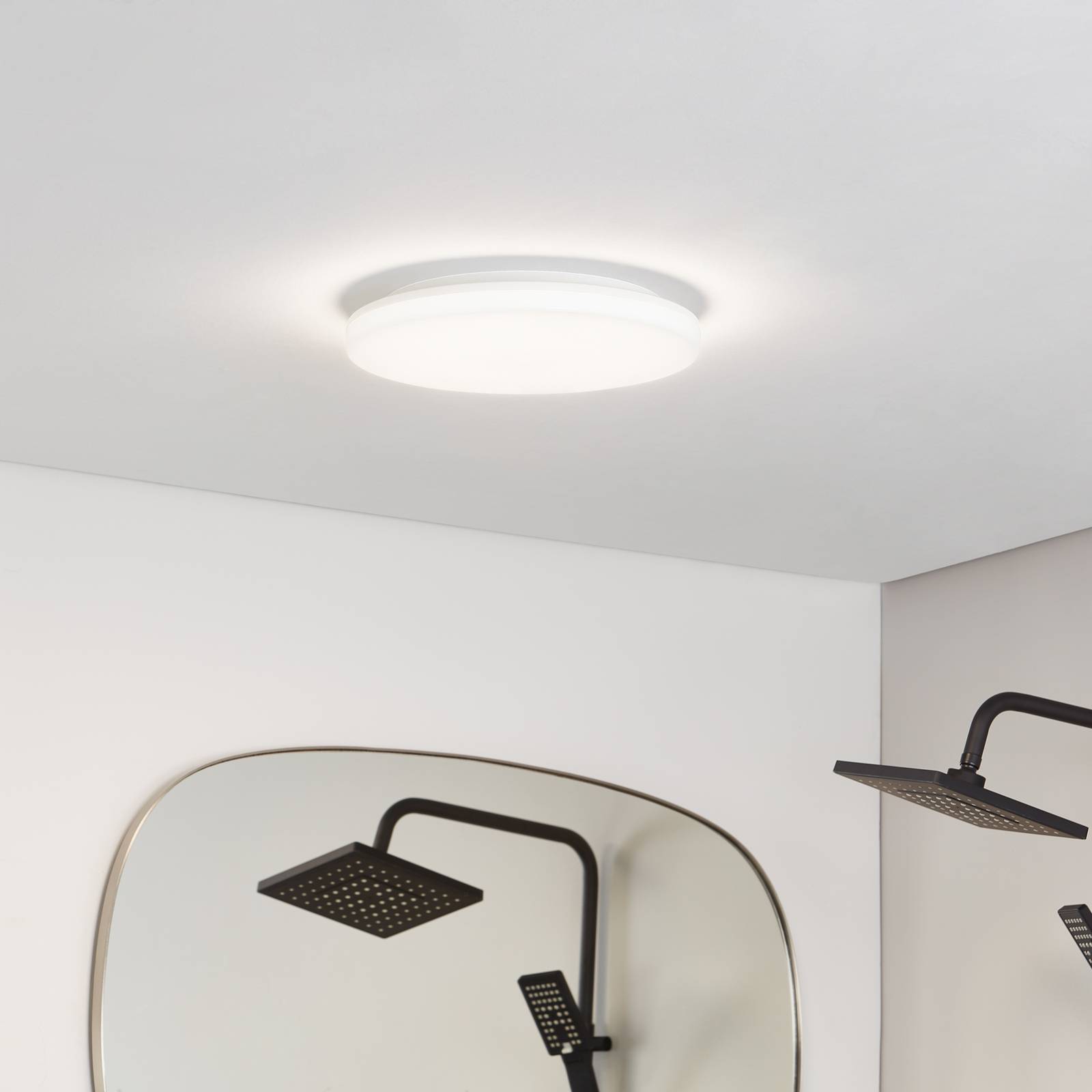 LED Ceiling Light Artin PRIOS, White / opal, Bathroom, Plastic, Modern, Ceiling Light