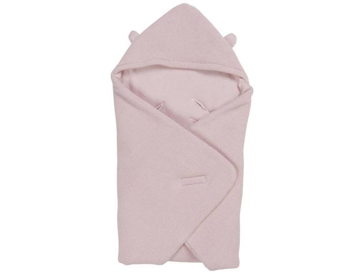 Avelia Einschlagdecke, Rosa, Textil, 100x110 cm, Textiles Vertrauen - Oeko-Tex®, Gots, Schlafen, Kuscheln & Schlafen, Schmusedecken