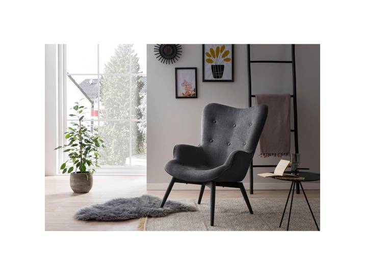 Livetastic Sessel, Dunkelgrau, Metall, 80x92x99 cm, Wohnzimmer, Sessel, Polstersessel