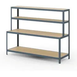 Packtisch, Ablageplatten, Länge 2200 mm