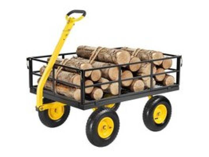 VEVOR Bollerwagen 544,31 kg, Transportwagen, Gartenwagen, Gerätewagen, 2-in-1-Handwagen mit All-Terrain-Reifen, abnehmbaren Seitenteilen aus Netzmaterial und um 180° drehbarem Griff