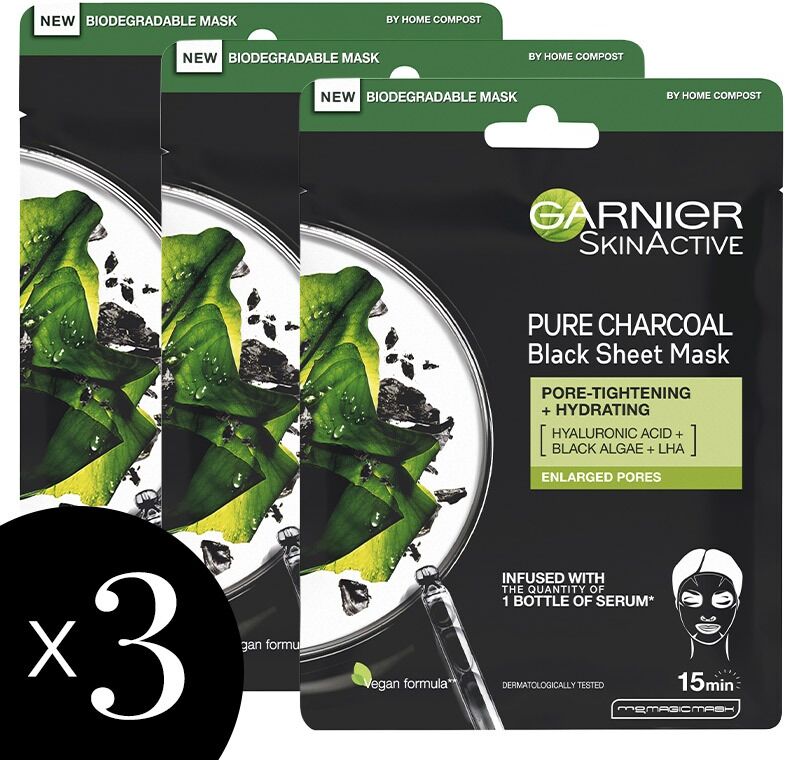 Garnier Pure Charcoal - Black Algae Triple