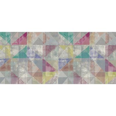 Fototapete ARCHITECTS PAPER "Atelier 47 Used Triangle 1", grau, B:6m L:2,7m, Vlies, Tapeten, Vlies, Wand, Schräge, Decke