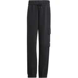 adidas Essentials Cargo lange Hose Kinder - black/white - 110