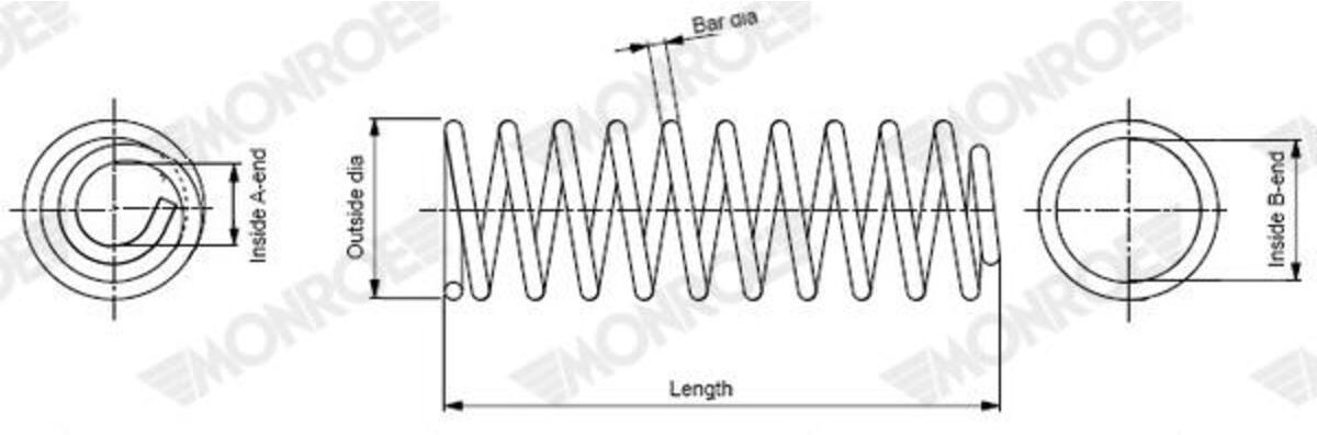 Ressort de suspension MONROE SPRINGS MONROE SP5244