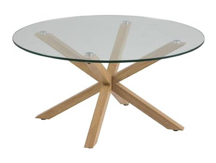 möbelando Glastisch >Heaven< in Klar, Glas - 40x82cm (HxD)