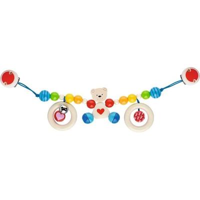 Kinderwagenkette Herzbär mit Clips
