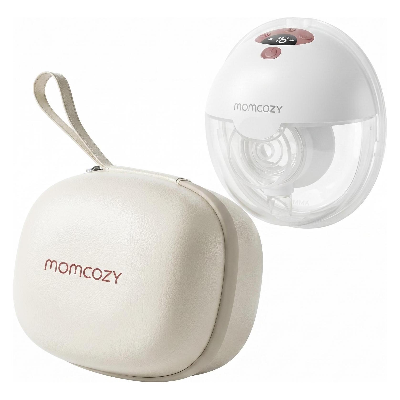 Momcozy M5 Smart Wearable Breast Pump - Upgraded With App Control Red Single Pack (BP380-MR70000B00105-C)