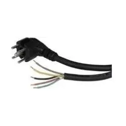 Scanpart Aansluitkabel 5 x 1,5mm + Perilex stekker (2 m), Stromkabel, Schwarz