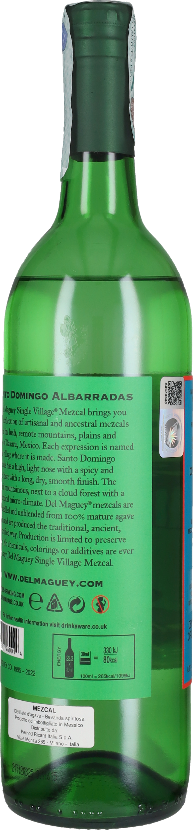 Del Maguey Mezcal Santo Domingo