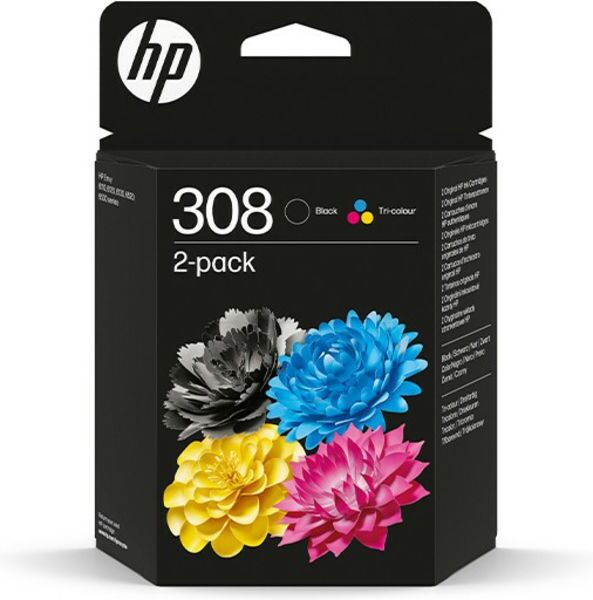 HP 308 (6L6S6UE) - Schwarz + 3 Farben - Druckerpatrone - Multipack