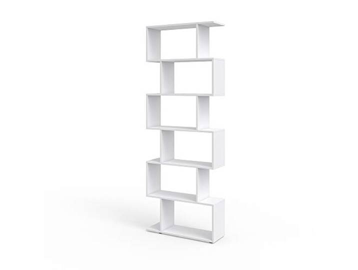 Vicco Raumteiler Levio, Weiß, 70 x 192.2 cm zur flexiblen Raumaufteilung in Z-Form beidseitig stellbar