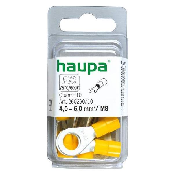 Haupa Ringkabelschuh M8 4-6qmm DIN ge 260290/10 (260290/10)