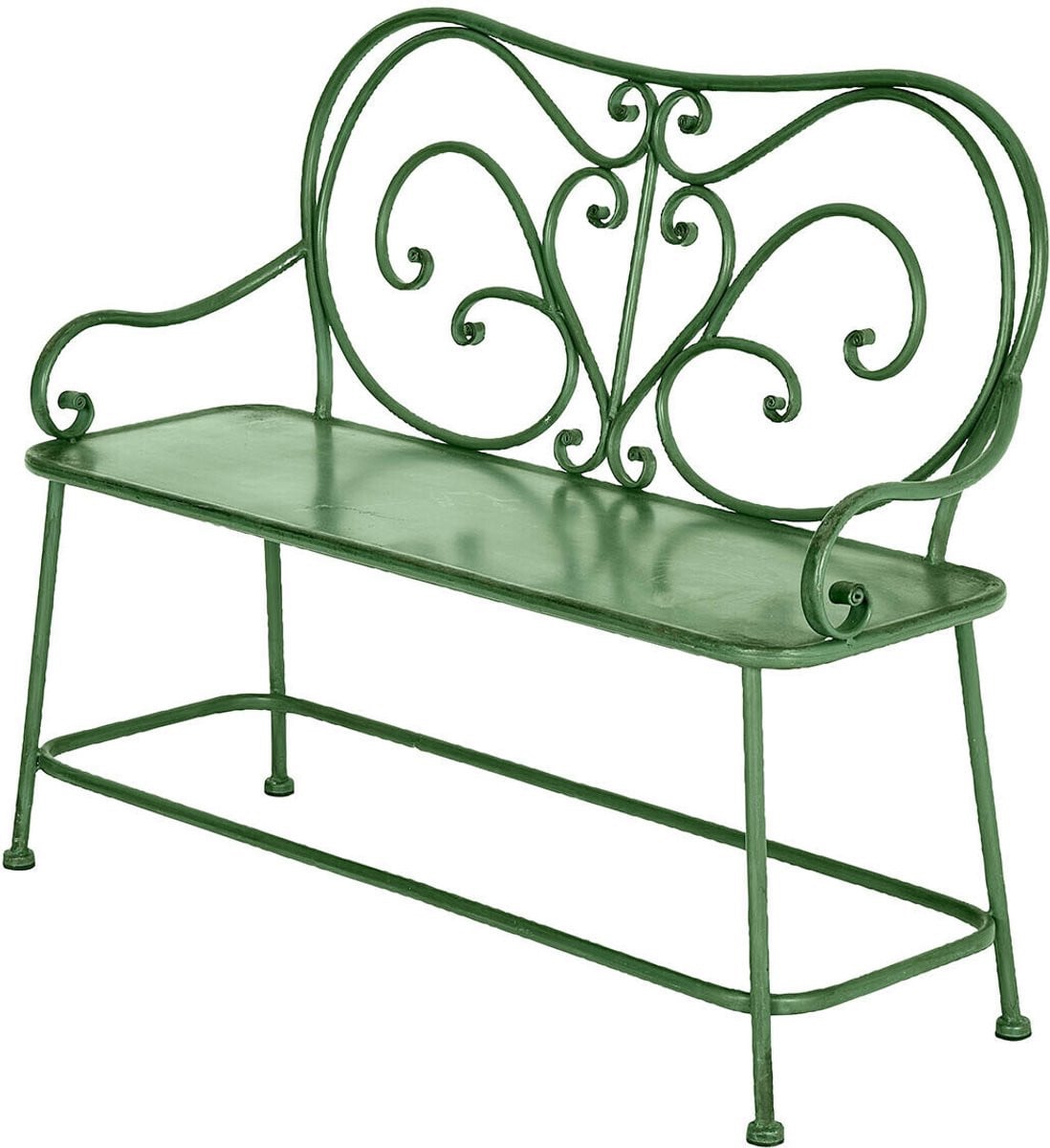 Loberon Bankje Fernwick antiekgroen