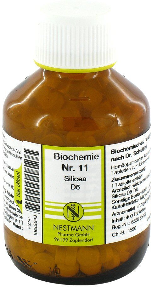 NESTMANN Biochemie 11 Silicea D6 Tabletten 400stk