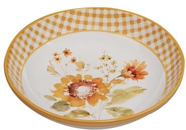 "Certified International Sunflowers Forever 144 oz. Serving Bowl - 13"" Dia x 3"""