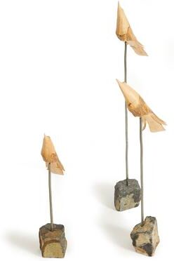 Porch & Petal The Flock, Set Of 3 Natural