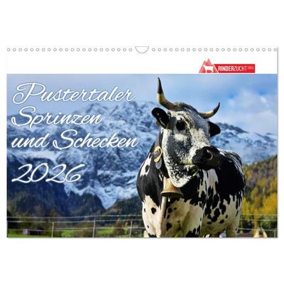 Pustertaler Sprinzen und Schecken 2026 (Wandkalender 2026 DIN A3 quer), CALVENDO Monatskalender
