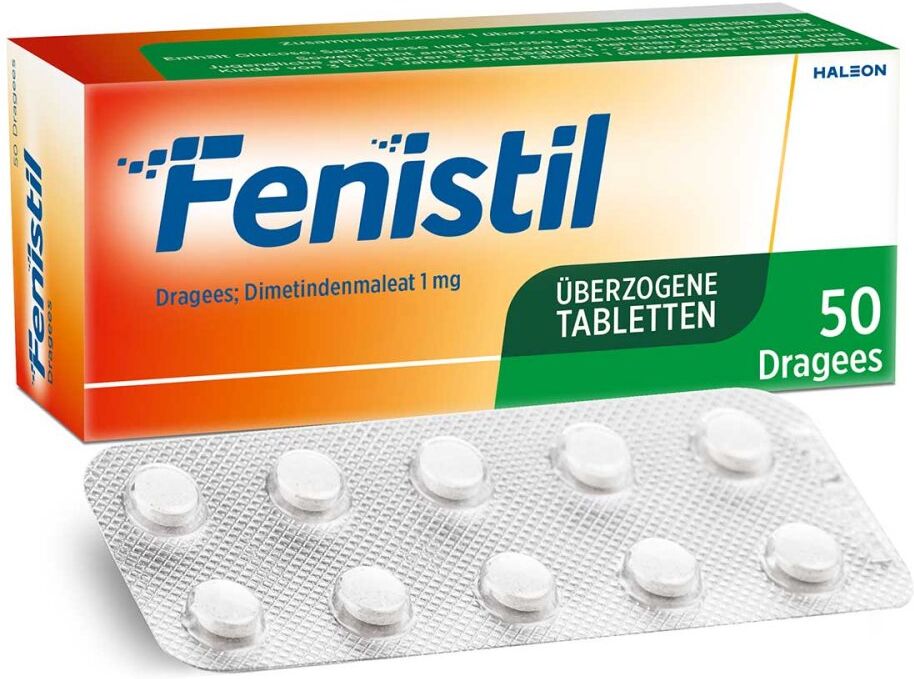 Fenistil Dragees, Dimetindenmaleat 1 mg/Tabl., Antiallergikum