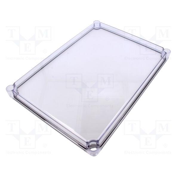 Fibox Abdeckung, PC Transparent 3720143 Universalkabinet 380 x 280 x 30 Polykarbonat Gråhvid (RAL 70 (3720143)