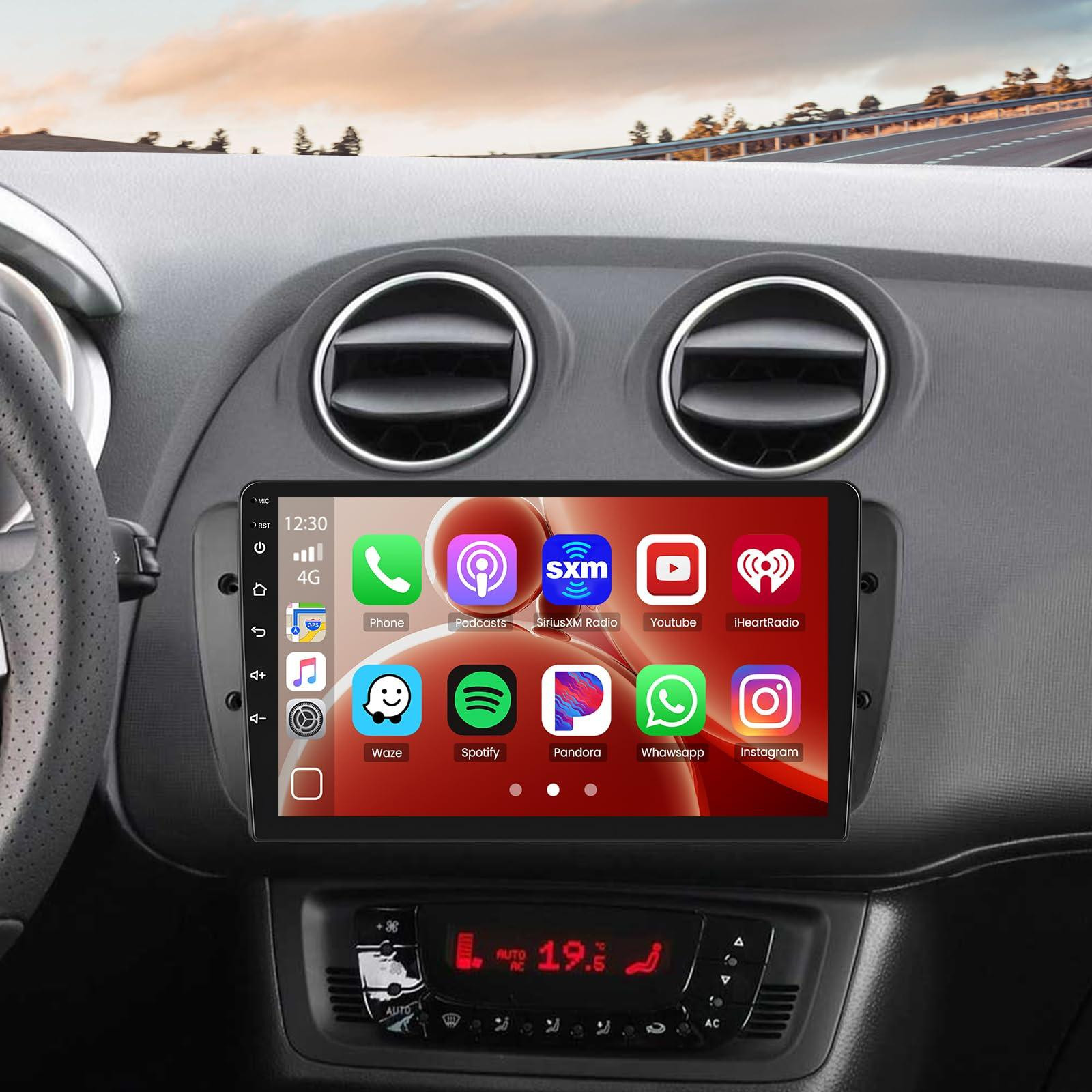 Selius Android Car Stereo voor Seat Ibiza 2009-2013 met 64GB geheugen, CarPlay en draadloze Android Auto