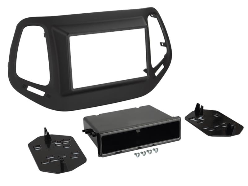 ACV 2-DIN Radioblende Jeep Compass 2017-> schwarz