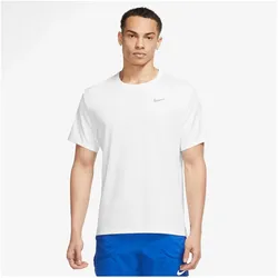 Nike, Herren, Sportshirt, Dri-Fit Uv Miler Men"S Sh White/Reflective Silv S, Silber, Weiss