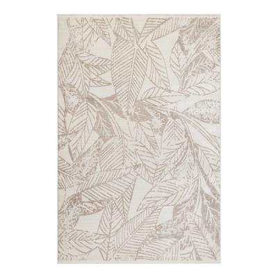 Teppich ESPRIT "Inga", beige (beigecreme), B:200cm H:10mm L:290cm, Polyester, Teppiche, Teppich, Kurzflorteppich, gewebt, floral, modern, Wohnzimmer, natur