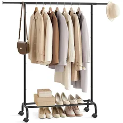 Songmics, Garderobe + Kleiderstange, Garderobenständer