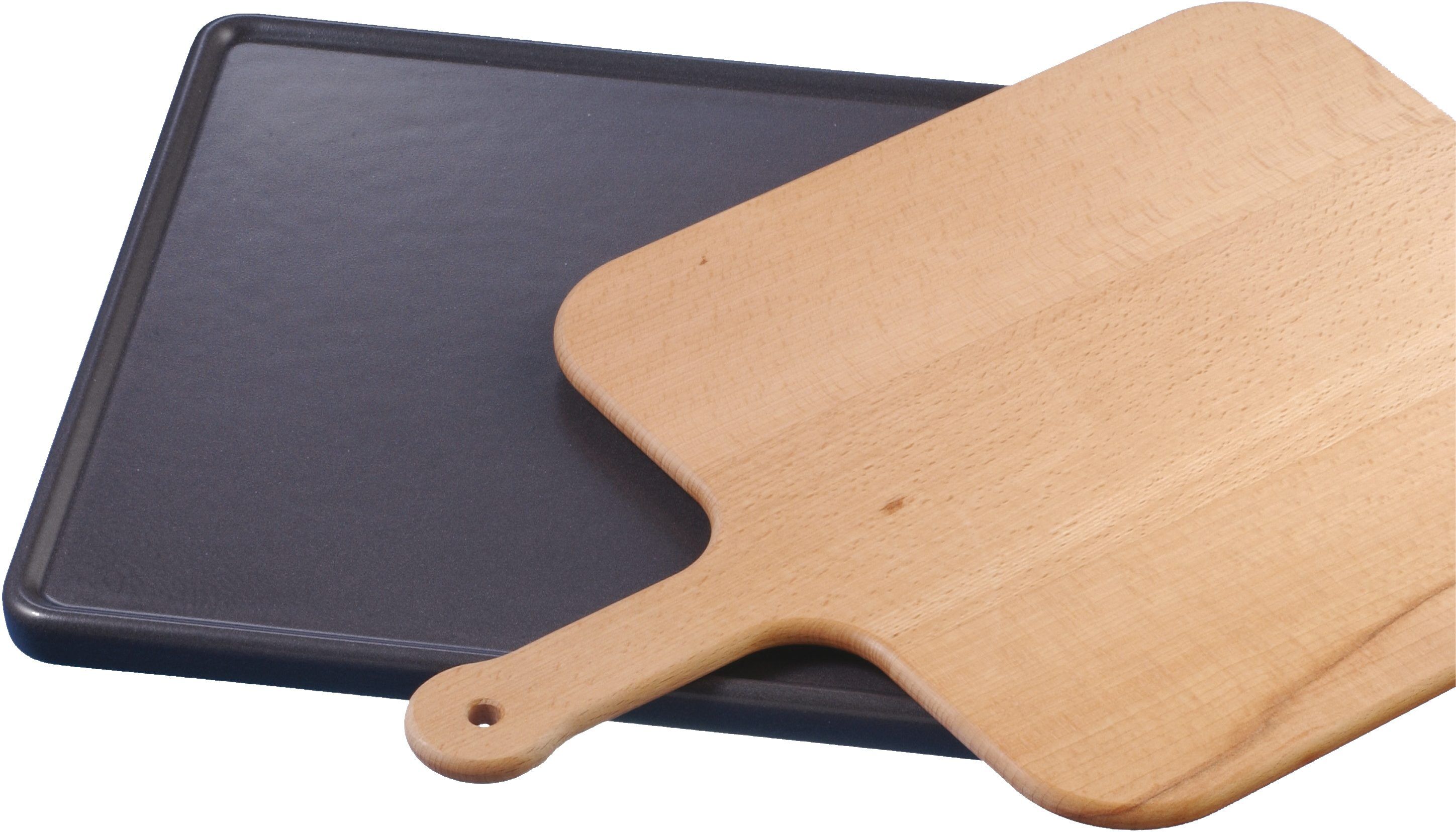 Backstein BOSCH "HEZ327000", schwarz, Keramik, Backbleche, Backstein, mit Holzschieber