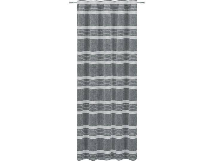 Vorhang Viola anthrazit Bio Baumwolle B 135 cm Transparent - Material: 100% Polyester