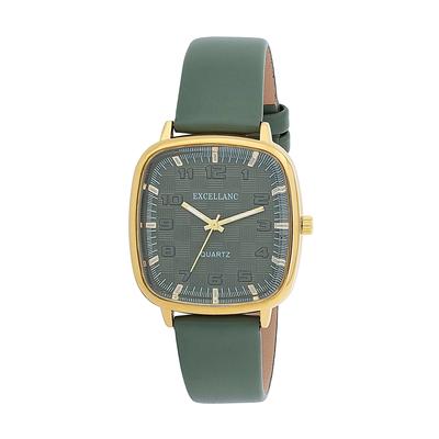 Quarzuhr LADY, grün (khaki), Armbanduhren, Damen, Quarzuhr