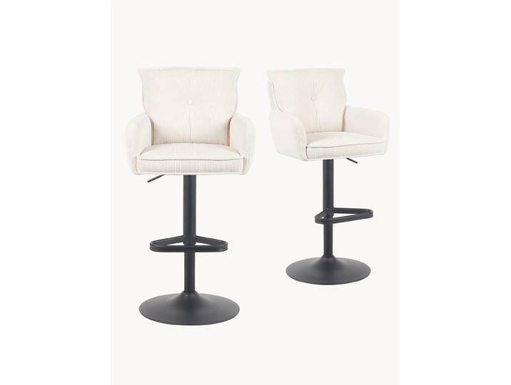 Barhocker Kira 2er-Set - Cord oder Samt