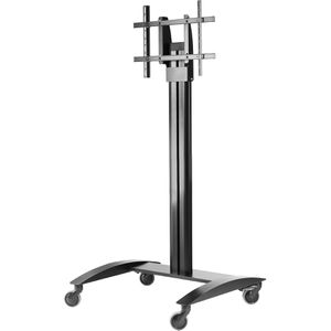Peerless-AV TV-Ständer SR560M, mit Rollen, schwarz, Metall, neigbar, höhenverstellbar, bis 68 kg, für 32-75 Zoll