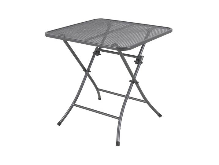 Royal Garden Cafe latte Klapptisch 70x70 cm iron grey