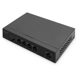 DIGITUS 4+1 Port Ethernet Unmanaged PoE Switch 4 Port PoE, MDI/MDIX, IEEE802af,at