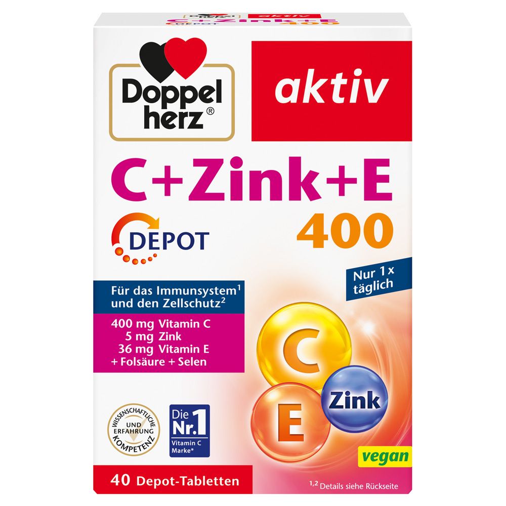 Doppelherz C+Zink+E Depot Tabletten 40 St