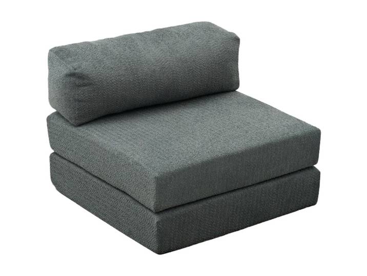 Bettsofa Foldbar Grün Fabric: 100 Prozent CHENILLE B 95 T 95 cm - Material: Fabric: 100% CHENILLE