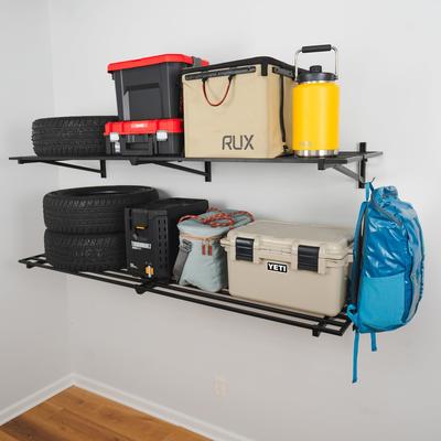 StoreYour 2' x 6' Bristol Garage Wall Mount Shelves - 2-Pack - Black - 2'x6'