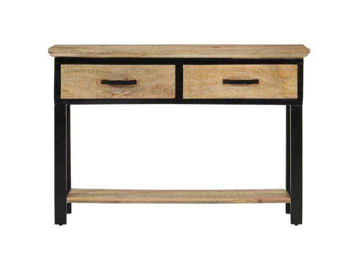 HOT SALE*Table console - SHELD - Armoire d'entrée - Pour salon - 110x30x75cm bois de manguier massif brut M1766303