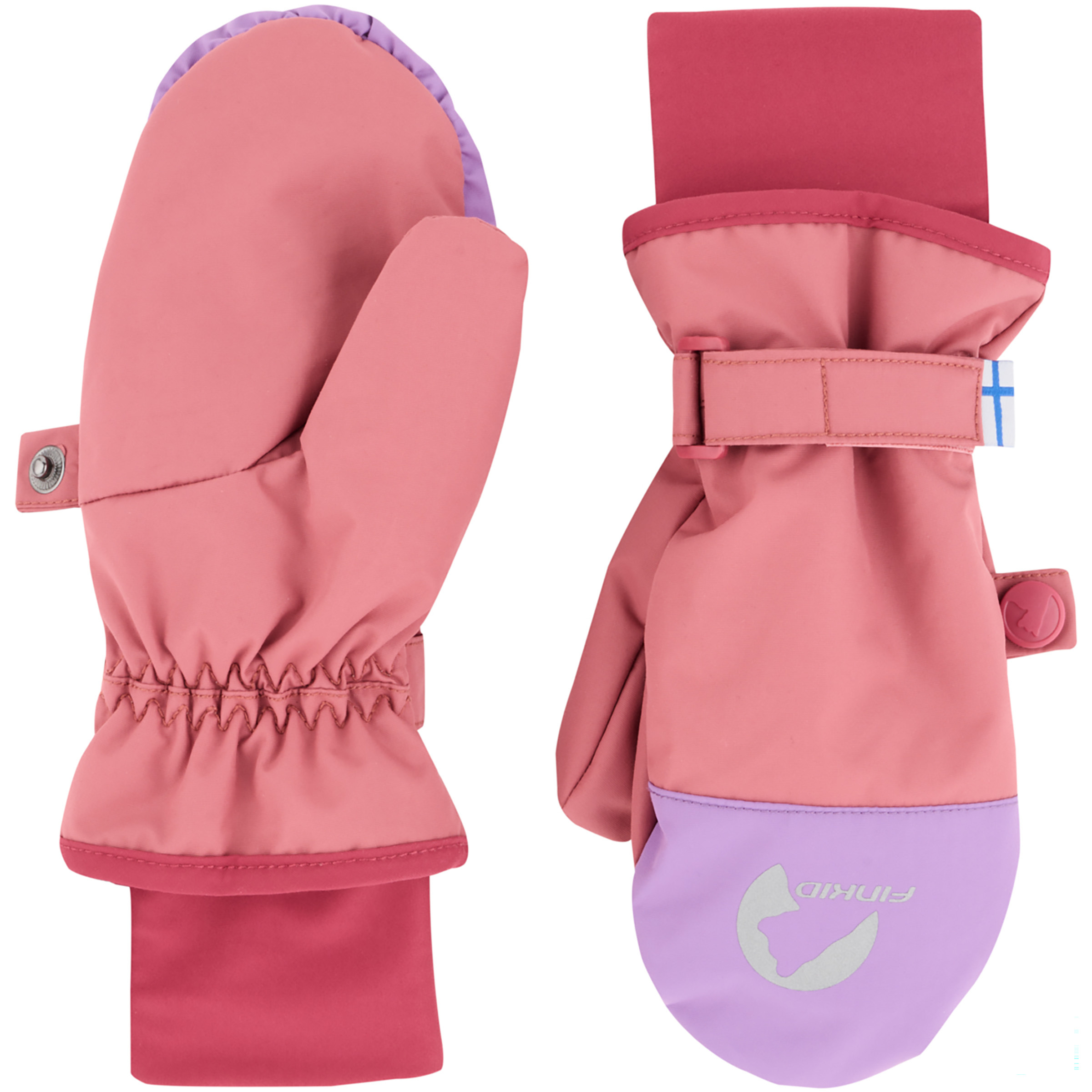 Finkid Kirjava Snow Kinder Skihandschuhe rosa Größe L Trekking Wasserdicht