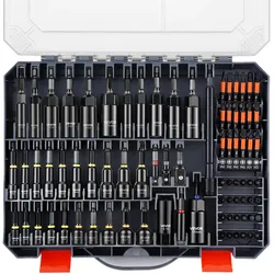 VEVOR Steckschlüsselsatz, 80-tlg., SAE- & Metrisch, Magnetische Steckschlüssel, mit Einsteller, Verlängerungen, Universalsteckschlüssel & Werkzeugkoffer, für Autoreparaturen, Heimwerkerarbeiten